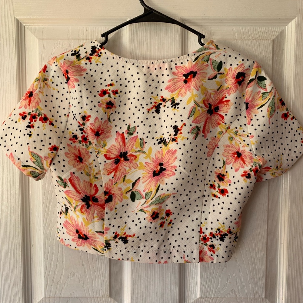 Re:named white w/ black dots/floral print NWT - Picture 4 of 5